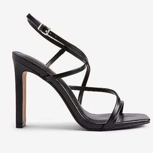 Express Black Strappy Heeled Sandal